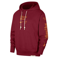 Miami Heat Authentic Performance Pullover Hoodie Red - NBA