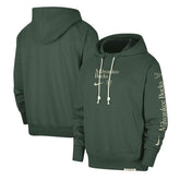 Milwaukee Bucks Authentic Performance Pullover Hoodie Hunter Green - NBA