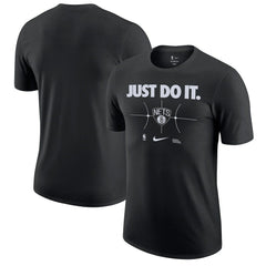 Brooklyn Nets Just Do It T-Shirt Black - NBA