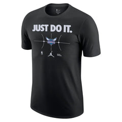 Charlotte Hornets Just Do It T-Shirt Black - NBA