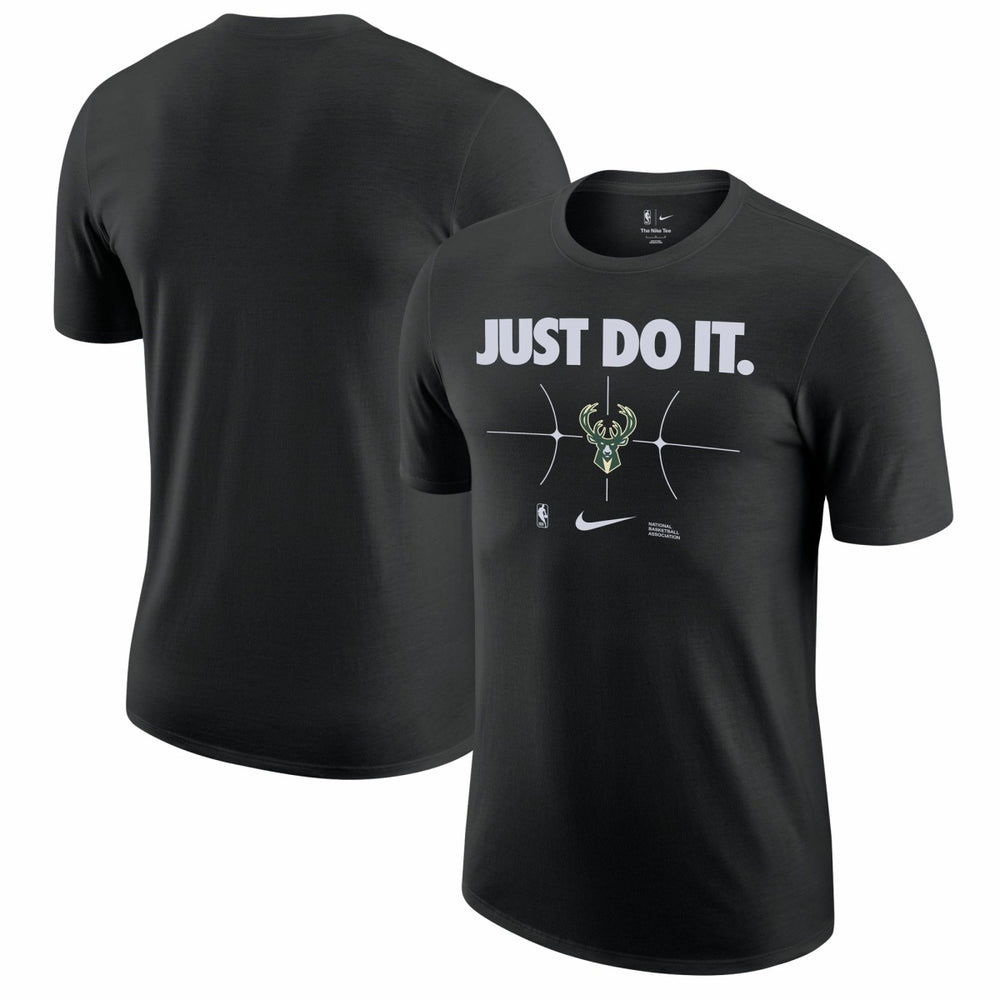 Milwaukee Bucks Just Do It T-Shirt Black - NBA