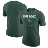 Milwaukee Bucks Just Do It T-Shirt Hunter Green - NBA