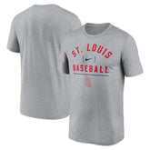 St. Louis Cardinals Nike Arch Baseball Stack Performance T-Shirt - MLB