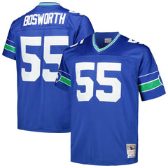 Brian Bosworth Seattle Seahawks Big & Tall 1987 Legacy Retired Player Jersey Royal | Mitchell & Ness