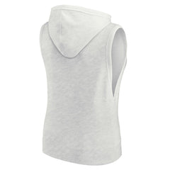 Los Angeles Dodgers Fanatics Women's Lounge Script Sleeveless Pullover Hoodie - MLB