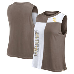 San Diego Padres Fanatics Women's Color-Block Tank Top - MLB