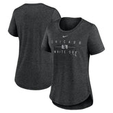 Chicago White Sox Nike Women's Knockout Team Stack Tri-Blend T-Shirt - MLB