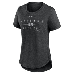 Chicago White Sox Nike Women's Knockout Team Stack Tri-Blend T-Shirt - MLB