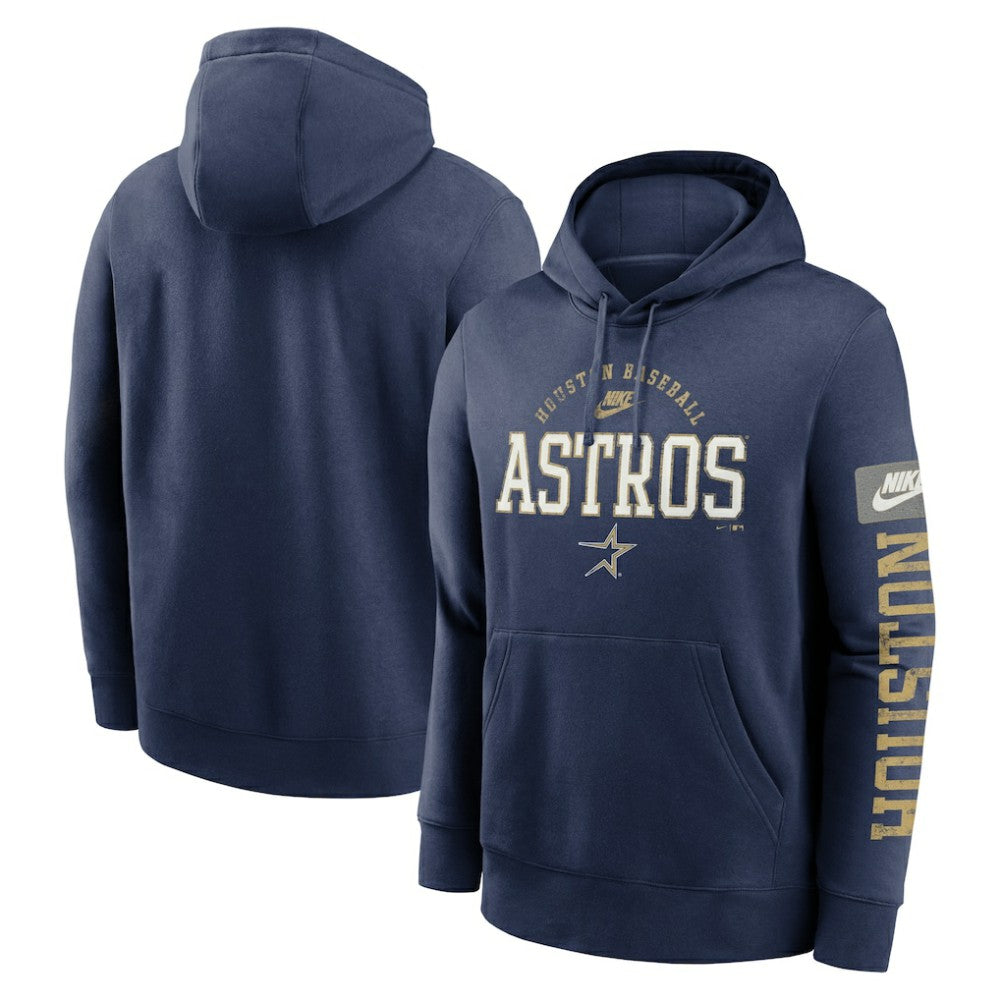 Houston Astros Nike Cooperstown Collection Splitter Club Fleece Pullover Hoodie - MLB