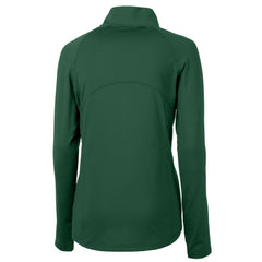 Philadelphia Eagles Cutter & Buck Women's Gridiron Classics Logo Adapt Eco Knit Stretch Recycled Half-Zip Pullover Top Green | NFL