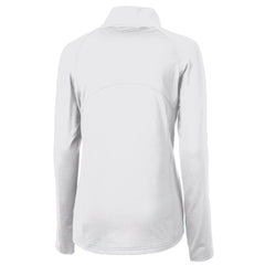 Philadelphia Eagles Cutter & Buck Women's Gridiron Classics Logo Adapt Eco Knit Stretch Recycled Half-Zip Pullover Top White | NFL