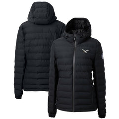 Philadelphia Eagles Cutter & Buck Women's Gridiron Classics Logo Mission Ridge Repreve Eco Insulated Full-Zip Puffer Jacket Black | NFL