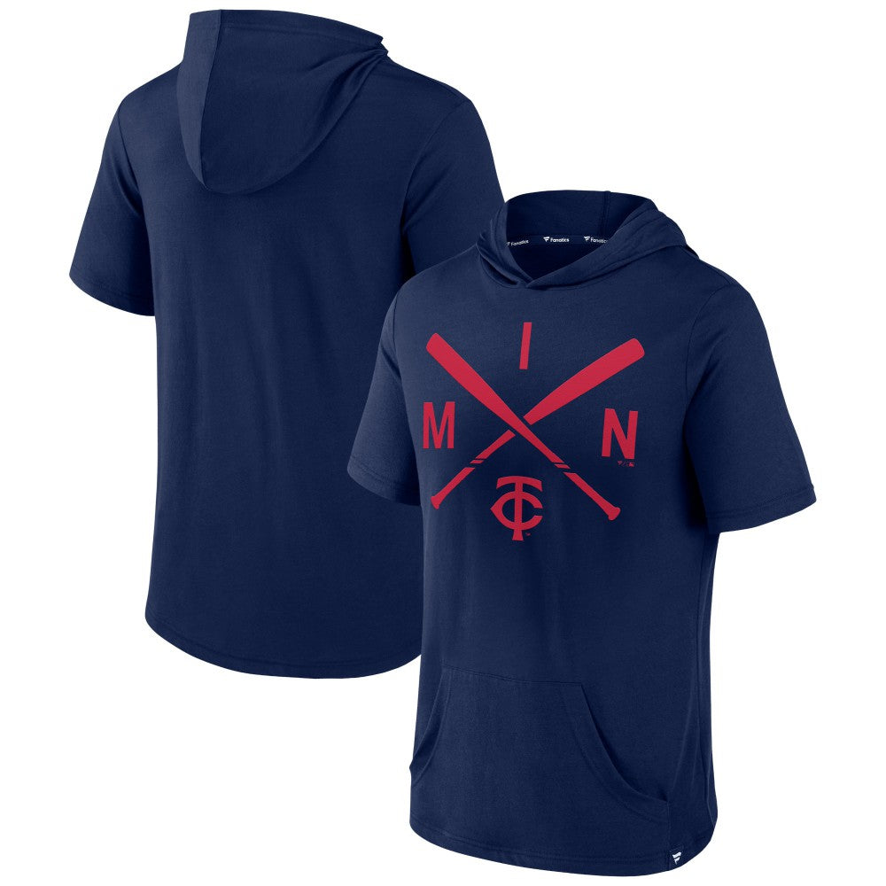 Minnesota Twins Fanatics Iconic Rebel Short Sleeve Hooded Top - MLB