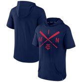 Minnesota Twins Fanatics Iconic Rebel Short Sleeve Hooded Top - MLB