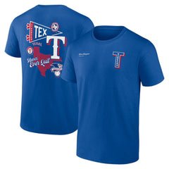 Texas Rangers Fanatics Split Zone T-Shirt - MLB