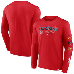 St. Louis Cardinals Fanatics Strike the Goal Long Sleeve T-Shirt - MLB