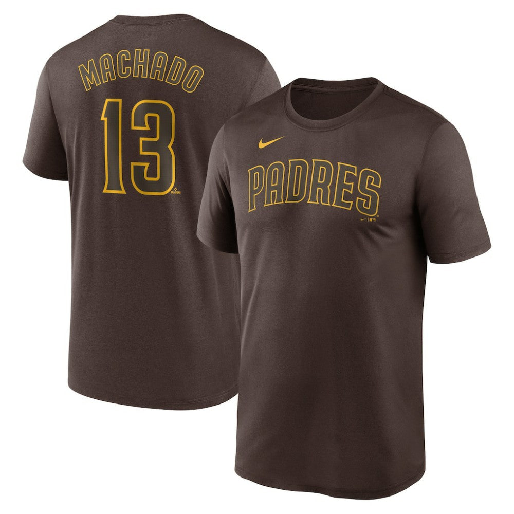 Manny Machado San Diego Padres Nike Legend Name & Number Performance T-Shirt - MLB