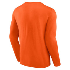 Philadelphia Flyers Fanatics Strike the Goal Long Sleeve T-Shirt - Orange - NHL