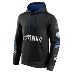 Tampa Bay Lightning Fanatics Wild Winner Pullover Hoodie - Black - NHL