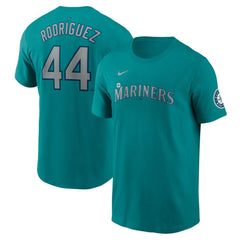 Julio Rodríguez Seattle Mariners Nike Fuse Name & Number Inline T-Shirt - MLB