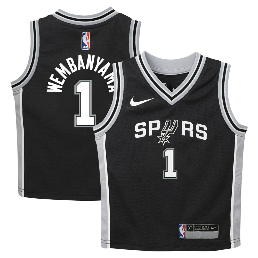 Victor Wembanyama San Antonio Spurs Preschool Swingman Player Jersey Icon Edition Black - NBA
