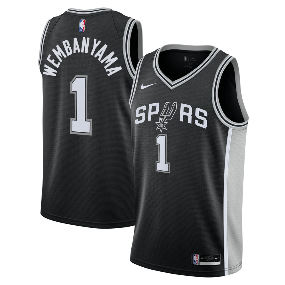 Victor Wembanyama San Antonio Spurs Youth Swingman Jersey Icon Edition Black - NBA