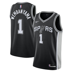 Victor Wembanyama San Antonio Spurs Youth Swingman Jersey Icon Edition Black - NBA