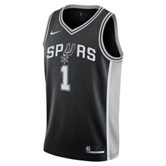 Victor Wembanyama San Antonio Spurs Youth Swingman Jersey Icon Edition Black - NBA
