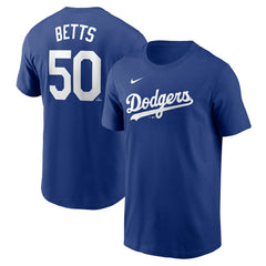 Mookie Betts Los Angeles Dodgers Nike Fuse Name & Number T-Shirt - MLB