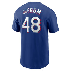 Jacob deGrom Texas Rangers Nike Fuse Name & Number T-Shirt - MLB