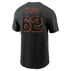 Logan Webb San Francisco Giants Nike Fuse Name & Number T-Shirt - MLB