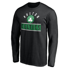 Boston Celtics Team Arch Knockout Long Sleeve T-Shirt Black - NBA