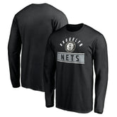 Brooklyn Nets Team Arch Knockout Long Sleeve T-Shirt Black - NBA