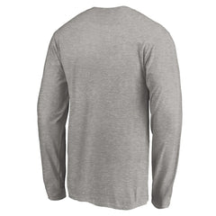 Charlotte Hornets Team Arch Knockout Long Sleeve T-Shirt Heather Gray - NBA