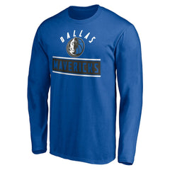 Dallas Mavericks Team Arch Knockout Long Sleeve T-Shirt Blue - NBA