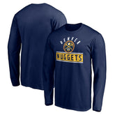 Denver Nuggets Team Arch Knockout Long Sleeve T-Shirt Navy - NBA