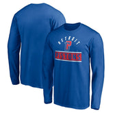 Detroit Pistons Team Arch Knockout Long Sleeve T-Shirt Blue - NBA