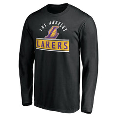 Los Angeles Lakers Team Arch Knockout Long Sleeve T-Shirt Black - NBA