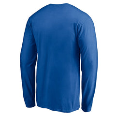 New York Knicks Team Arch Knockout Long Sleeve T-Shirt Blue - NBA