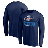 Oklahoma City Thunder Team Arch Knockout Long Sleeve T-Shirt Navy - NBA