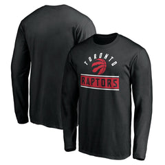 Toronto Raptors Team Arch Knockout Long Sleeve T-Shirt Black - NBA
