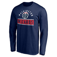 Washington Wizards Team Arch Knockout Long Sleeve T-Shirt Navy - NBA