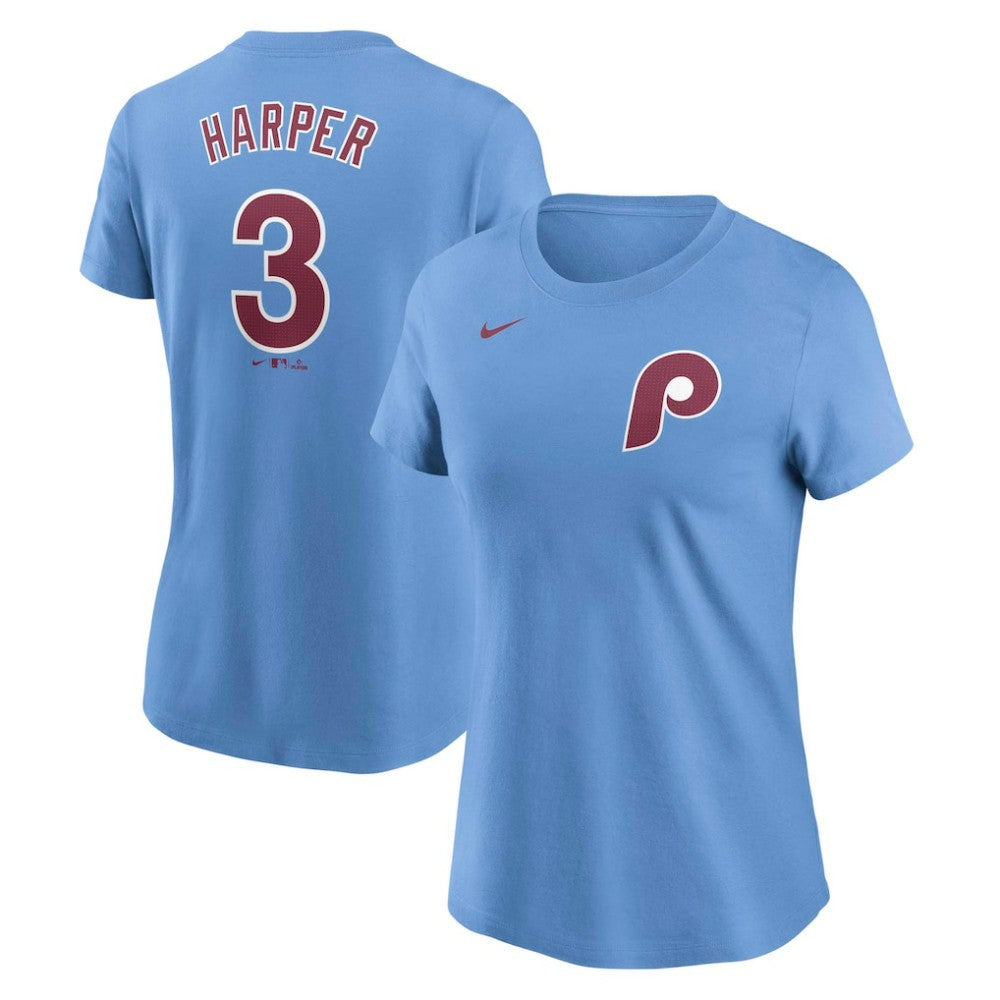 Bryce Harper Philadelphia Phillies Nike Women's Cooperstown Collection Fuse Name & Number T-Shirt - MLB