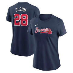 Matt Olson Atlanta Braves Nike Women's Cooperstown Collection Fuse Name & Number T-Shirt - MLB