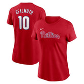 J.T. Realmuto Philadelphia Phillies Nike Women's Cooperstown Collection Fuse Name & Number T-Shirt - MLB