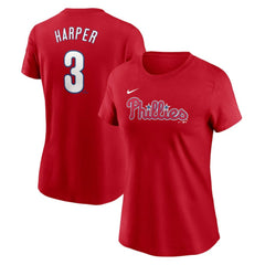 Bryce Harper Philadelphia Phillies Nike Women's Cooperstown Collection Fuse Name & Number T-Shirt - MLB