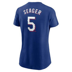 Corey Seager Texas Rangers Nike Women's Cooperstown Collection Fuse Name & Number T-Shirt - MLB