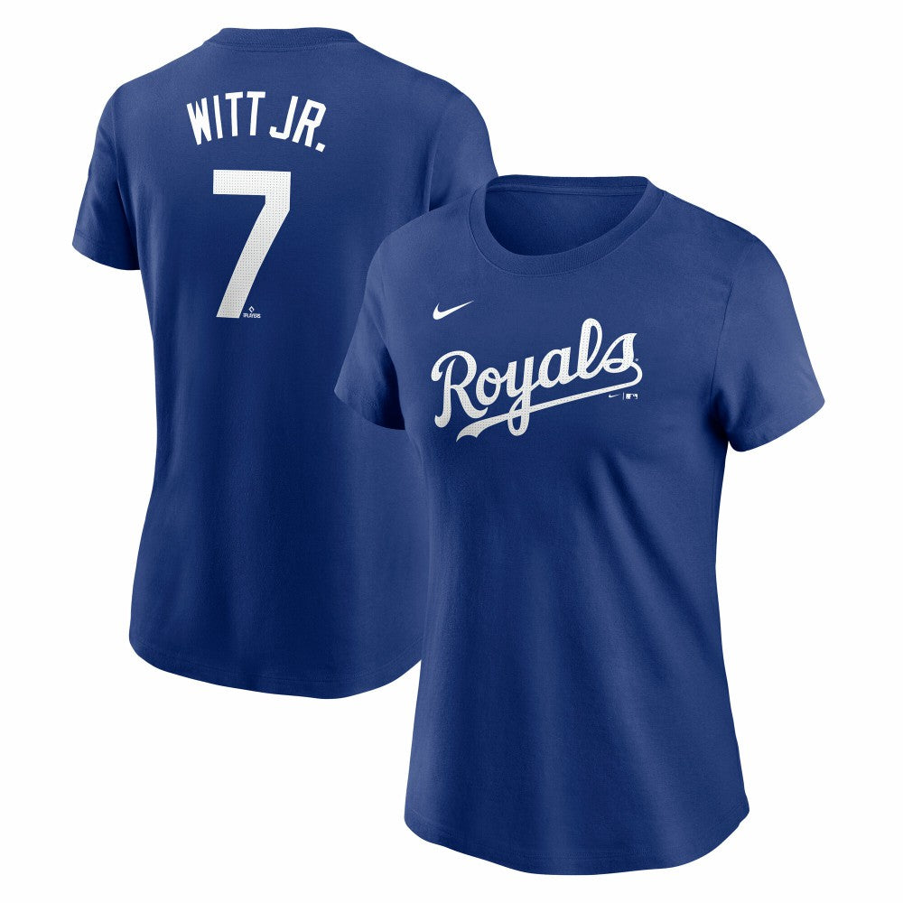 Bobby Witt Jr. Kansas City Royals Nike Women's Cooperstown Collection Fuse Name & Number T-Shirt - MLB