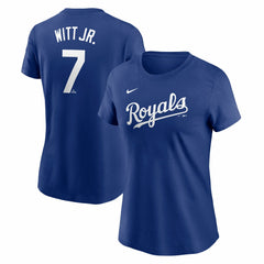 Bobby Witt Jr. Kansas City Royals Nike Women's Cooperstown Collection Fuse Name & Number T-Shirt - MLB