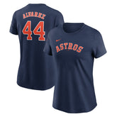 Yordan Alvarez Houston Astros Nike Women's Cooperstown Collection Fuse Name & Number T-Shirt - MLB